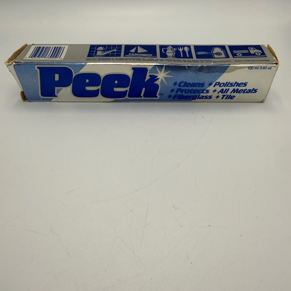 Peek Multi-Purpose Metal Polish Cleaner 100g Tube Cleans Polishes Protects